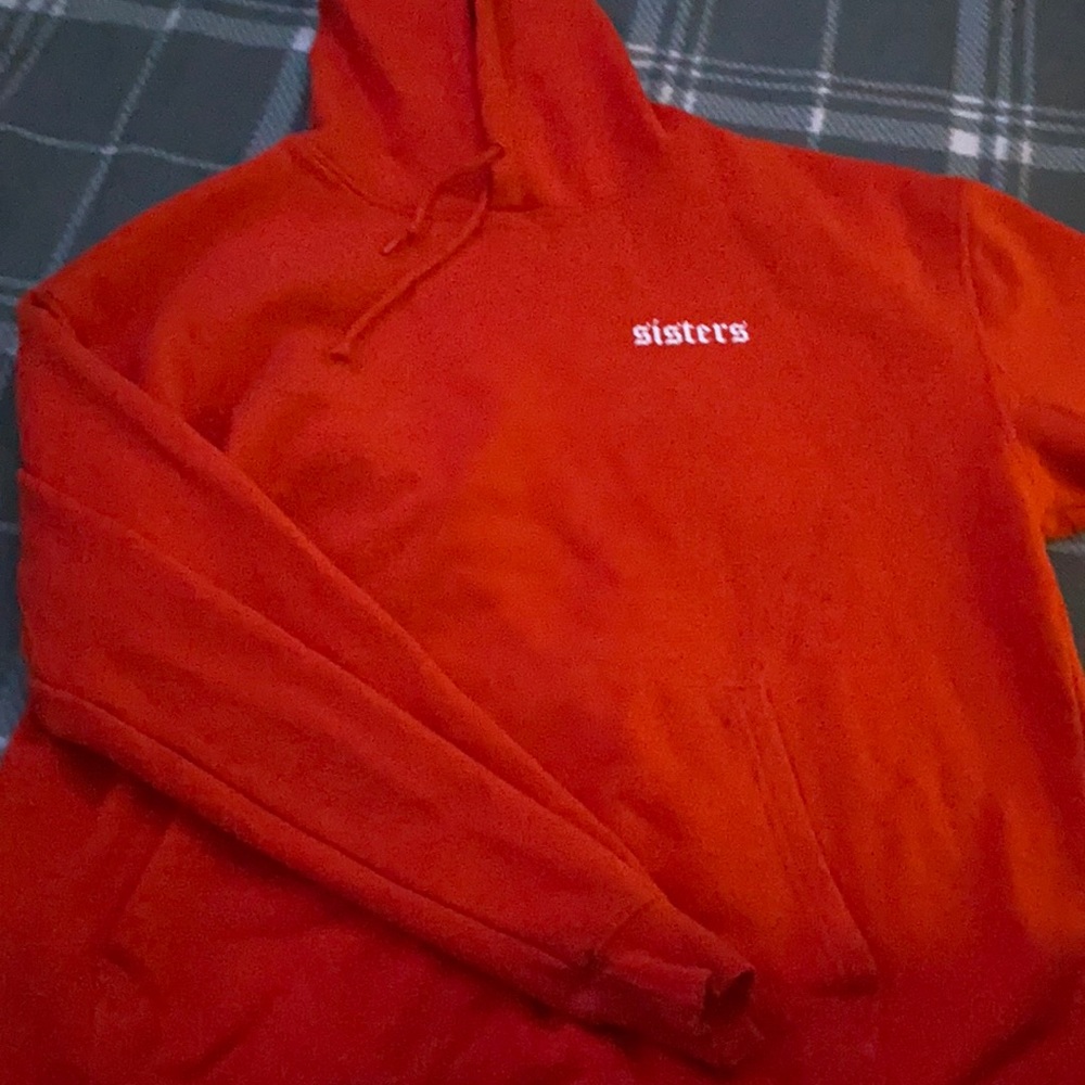 James Charles orange hoodie